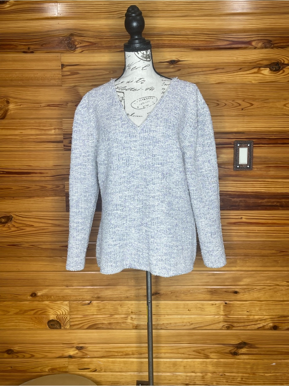 St. John V-Neck Knit Sweater